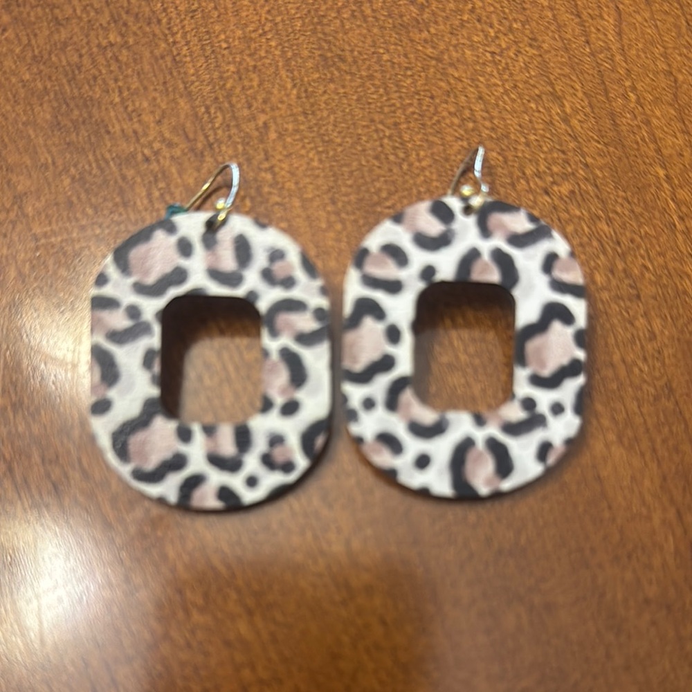 Leopard Print Earrings
